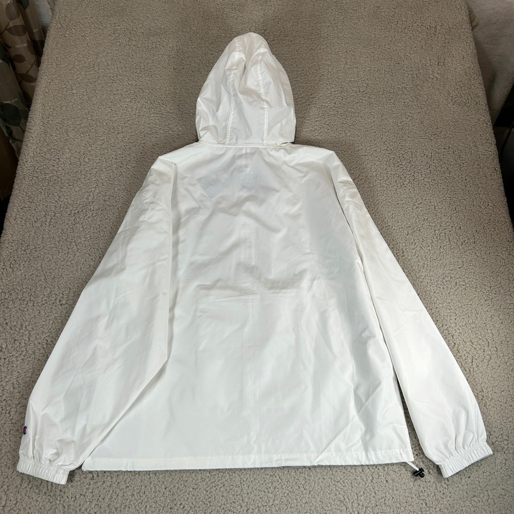 Champion Iowa Hawkeyes Packable Windbreaker Jacket Mens Large White New NWT - Picture 2 of 11